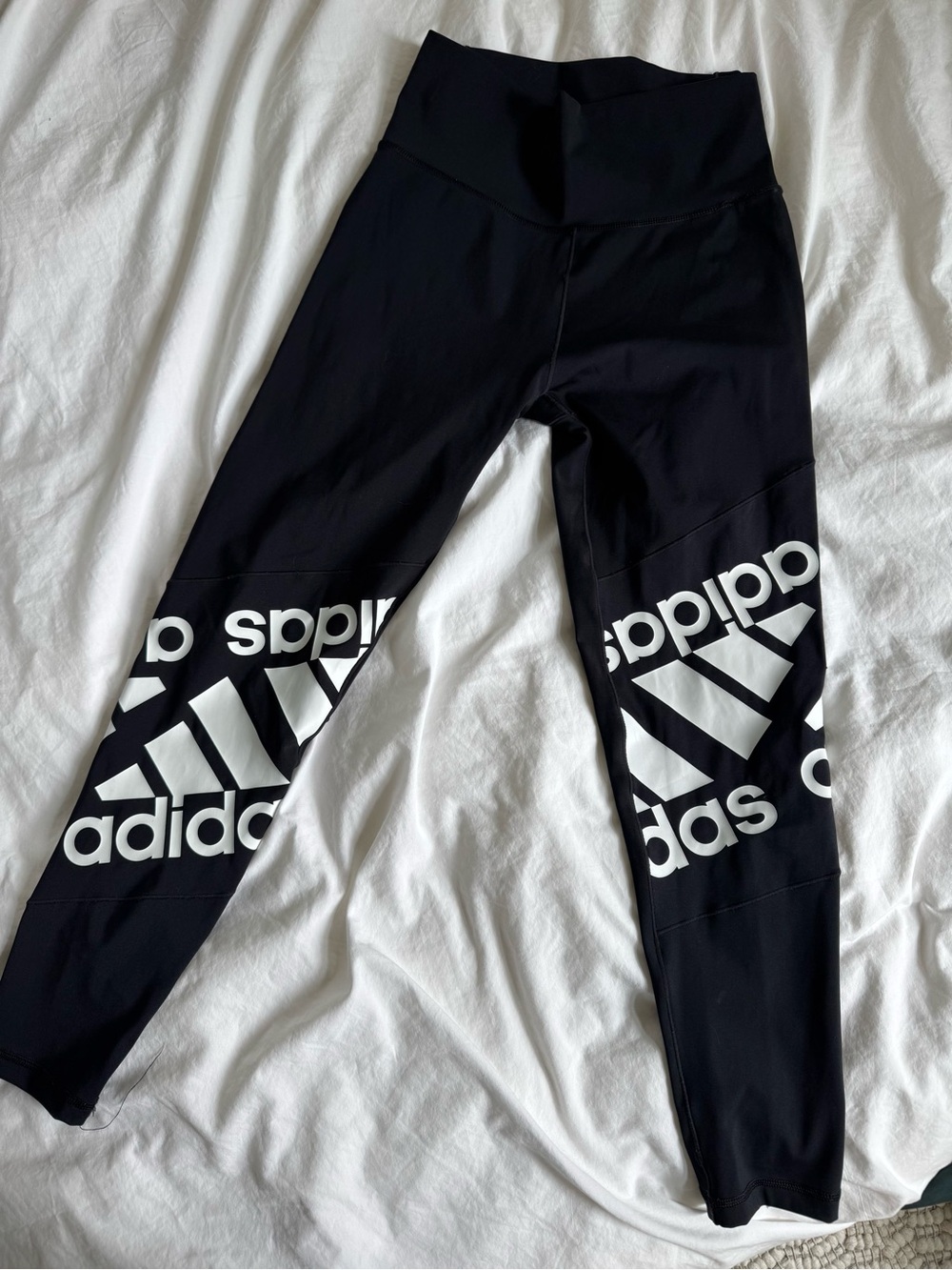 Adidas Women’s Black Logo Performance Leggings